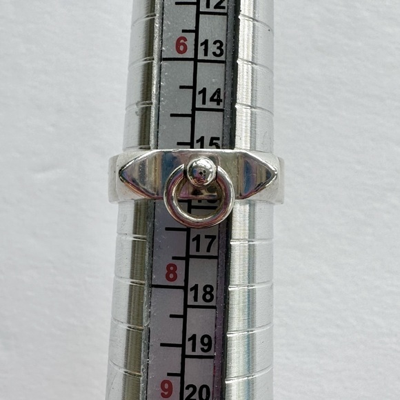 Hermes Collier de Chien Ring EU size 55 silver .925 approx size US 6.75-7 - Picture 1 of 6